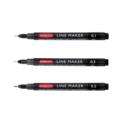 Ручка капиллярная Graphik Line Maker 0.8 черный sela25